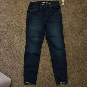 Raw edge denim